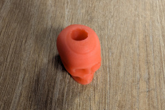 Totenschädel - orange leuchtend